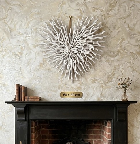 Large hand painted wooden - large, hand-painted