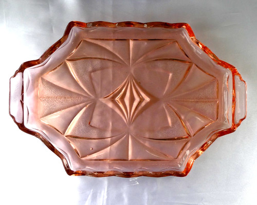 Vintage salmon pink glass - vintage,