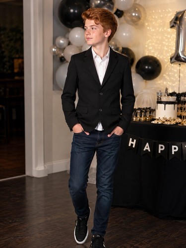 Zara boys black - black, blazer