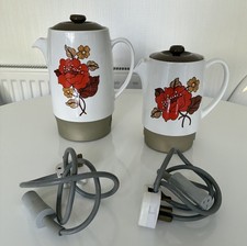 Vintage 1970's Wedgwood Russell Hobbs electric coffee pot & milk warmer