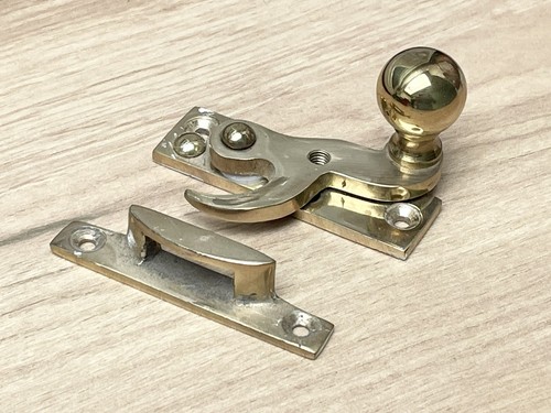 Vintage solid brass sash - solid,