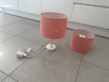 Stardust LED Table lamp with matching Stardust Lampshade (both 25cm Diameter)