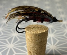 ANTIQUE GUT EYE SALMON FLY - stunning Old Fly For A Collector / Enthusiast