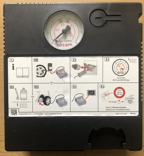 Genuine 12v tyre inflator - vw,