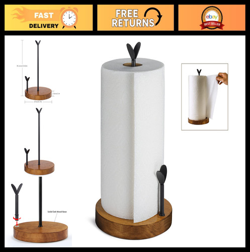 Rustic wooden paper towel - wooden,
