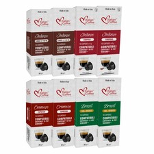 Italian Espresso Coffee Capsules Compatible with Verismo, CBTL, Caffitaly,