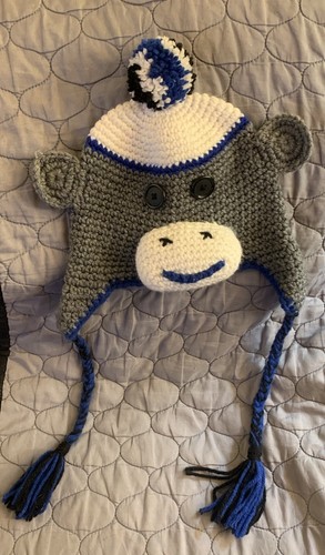 Sock monkey knit - sock, beanie