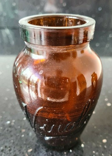 Vintage virol brown glass - virol,