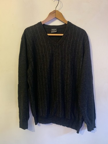 Melka charcoal stripe wool - charcoal, stripe-wool