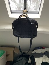 Womens Quilted Black Bag With