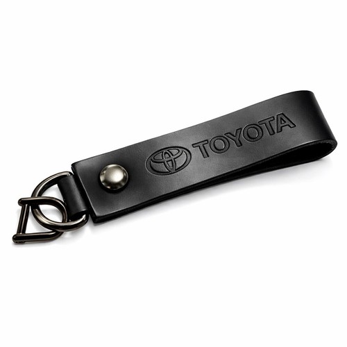 Black leather car clasp - leather,