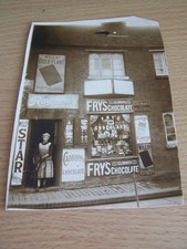 Pontypridd Shop Front Vintage Photo on Board Hyde Family Woman Dog Wales