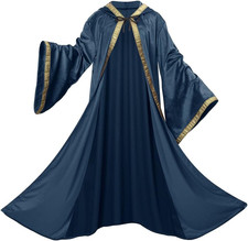 Velvet Wizard Robe with Hooded