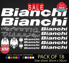 BIANCHI  Vinyl Decal Stickers