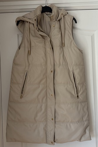 Zara faux leather longline - zara,