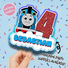 Thomas the tank engine cake topper - personalised party stickers, badge & more!