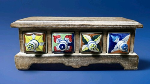 Mango wood chest with - wood, 4