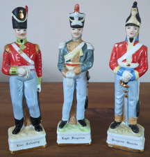 3x Vintage Porcelain Military