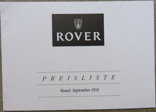 Rover 100 200 400 800 - , montego