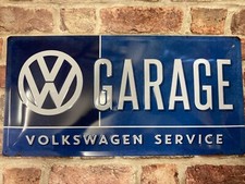 VW Garage Retro style Embossed