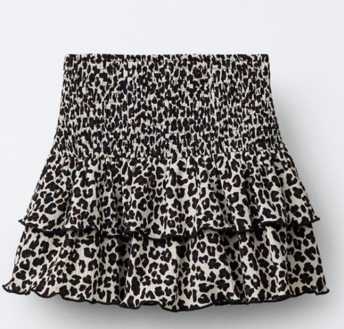 Zara leopard print skort - zara,