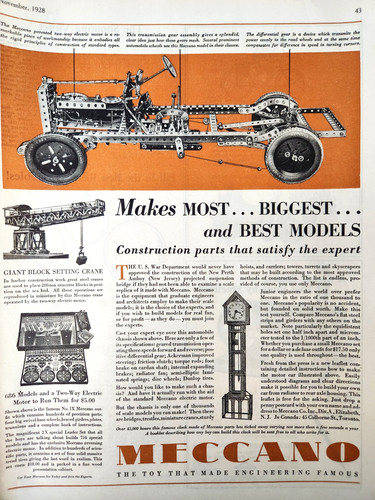 Meccano motorized construction - motorized,