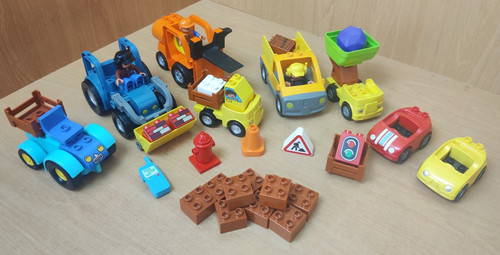Lego duplo road construction - lego,