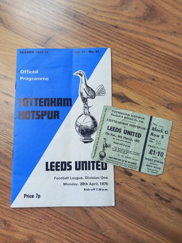 1974 tottenham leeds utd - tottenham, vs