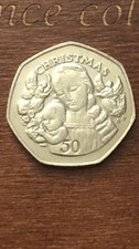 2000 Gibraltar Christmas 50p Madonna And Child