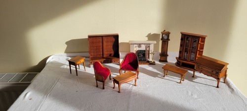 Wooden scale dolls house - wooden,
