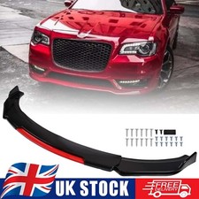 BlackRed Lower Front Bumper Lip Splitter Body Kit Spoiler For Chrysler 300C SRT8