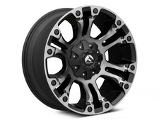 SET OF FOUR 18" FUEL VAPOR MATTE BLK/GRY ALLOY WHEELS 6x139.7 ET1 - FORD RANGER 
