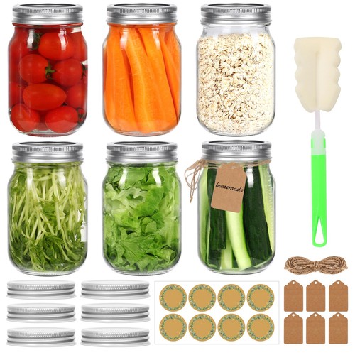 Mason jars with - jars, lids
