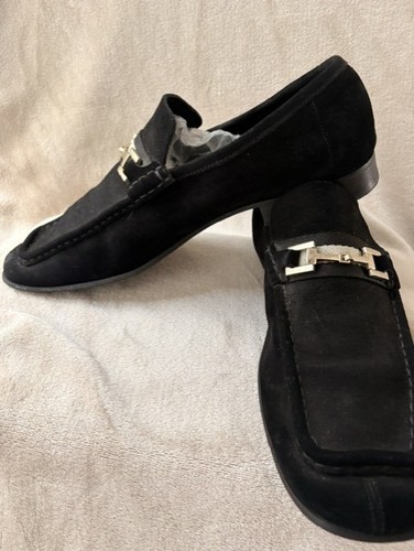 Gucci mens vintage black suede - black,