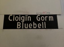 Dublin Oct 1982 Bus Blind 34”- Cloigin Gorm/ Bluebell