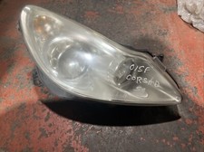 Vauxhall Corsa D 06-10 Preface lift Driver Side Front Headlight Chrome 13186384