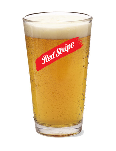 Red stripe beer 16oz pint - beer,