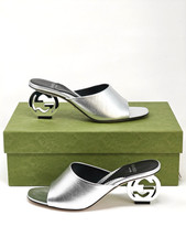 Gucci Marmont Heels Leather GG