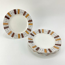 6x Vintage Kathie Winkle Viscount Pattern Side Plates 6.75"