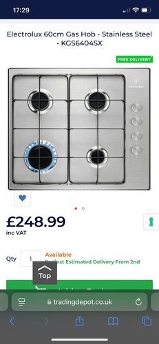 Electrolux 60cm gas - 60cm,
