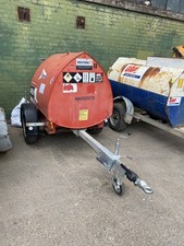 Towable 950L Diesel Bowser Bunded Road Legal New 12v Pump Fitted