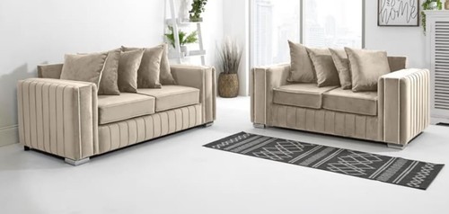 Cream layla seater 2 - 3,