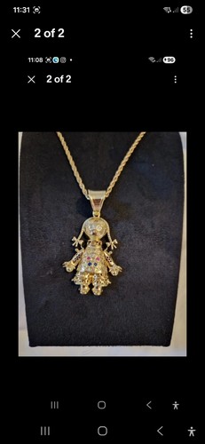 Rag doll pendent - rag, chain
