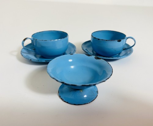 Vintage blue french - french, enamelware