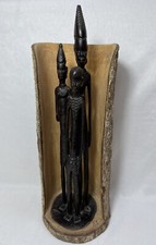 African Tribal Art Tree Trunk Wooden Hand Carved Ebony Vintage