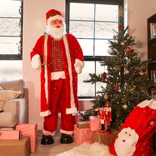 5FT TALL ANIMATED SANTA PROP