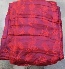 Stunning Vintage 1950s Chinese Silky Jacquard Brocade Rayon Fabric - 4 metres