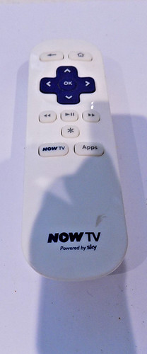Now white remote control - now,