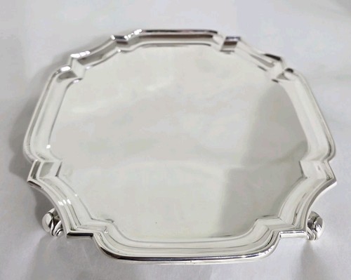 Antique sterling silver salver - sterling,