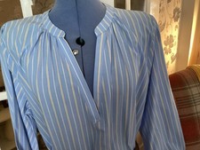 Ladies Zara Striped Blue White